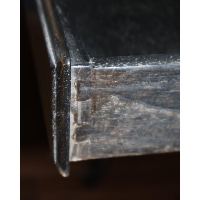 Brass Mid 20th Century Exquisite French Louis XV Style Writing Table With Gadrooned Edge For Sale - Image 8 of 8