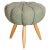 Mid-Century Green Beech Stool, 1950s For Sale