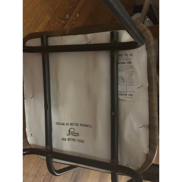 Metal 1960s Mid-Century Arthur Umanoff Desk W/Lamp, 4 Wrought Iron Shelves, Matching Chair - Set of 2 For Sale - Image 7 of 12