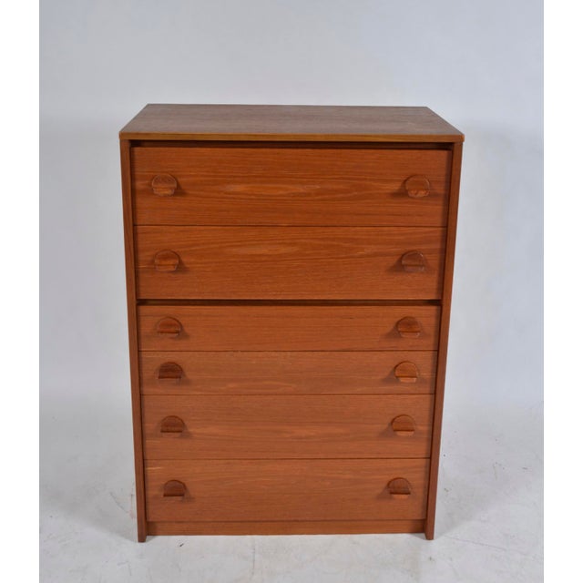 A handsome 1960s teak tallboy by stag, from their much admired cantata range. As stag themselves described it in their...