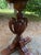 Antique French Style Walnut Flip Top Game Table | Carved Pedestal Console Table | Renaissance Revival Sofa Table | Burl Walnut Entry Table For Sale - Image 9 of 13
