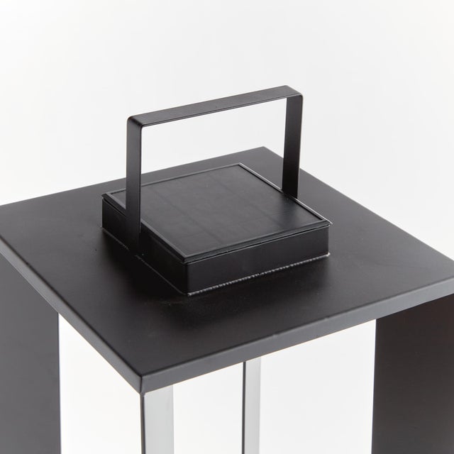 Contemporary Hanley Solar Led Lantern 24" For Sale - Image 3 of 5