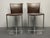 Set of German Nobile Bar Stools in Leather with Chrome Frame by Draenert, 1990s For Sale - Image 4 of 8