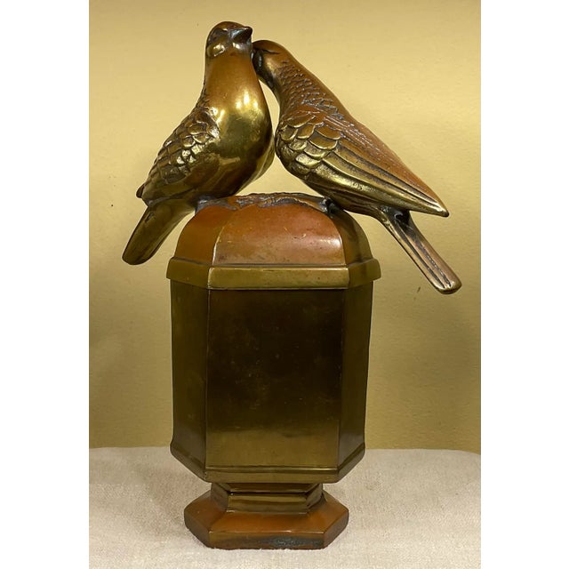 1920s Antique Bronze Jewlery Box For Sale - Image 12 of 12
