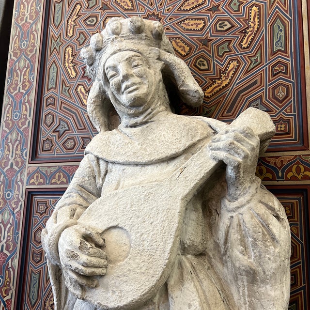 English 1920s Concrete Jester Architectural Element For Sale - Image 3 of 12