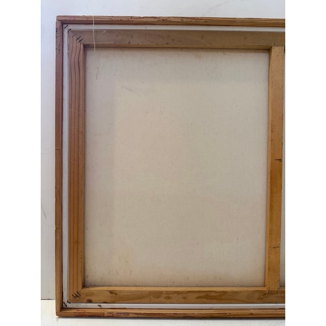 Vintage Modernist Landscape Painting - Signed For Sale - Image 9 of 11