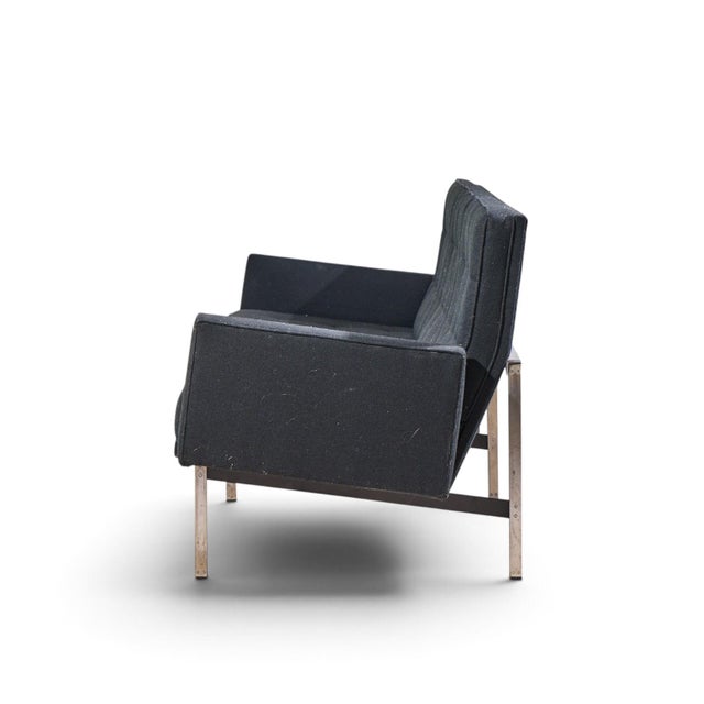 Knoll Florence Knoll for Knoll Mid Century Parallel Bar Sofa For Sale - Image 4 of 9