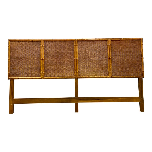 American of Martinsville Bamboo King Headboard Chairish