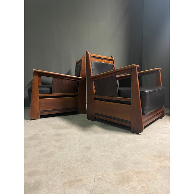 Modern Vintage Haagse School Lounge Chairs, 1930, Set of 2 For Sale - Image 3 of 18