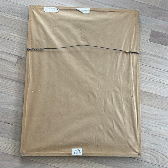 Glass Antique 1800s Hand Colored French Beaux-Arts Pavillon De Bains Architectural Print For Sale - Image 7 of 7