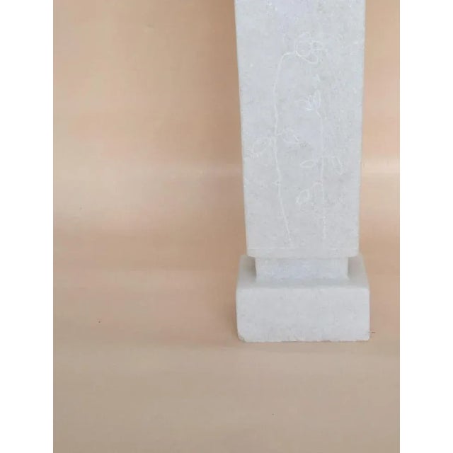 Figure Hand Carved Marble Sculpture by Tom Von Kaenel For Sale - Image 4 of 6