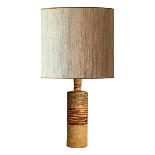 Ceramic Table Lamp by Tue Poulsen for Tue Keramik, 1960s For Sale