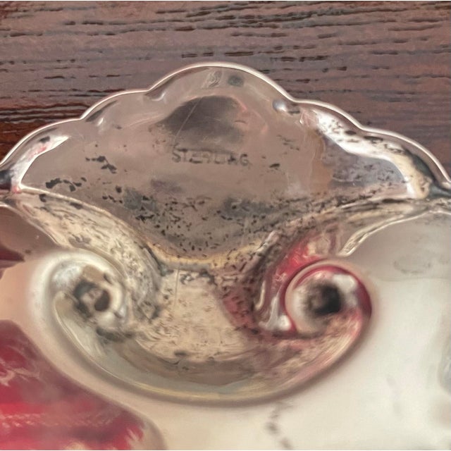 1930s Pair of Sterling Silver Shell Dishes For Sale - Image 5 of 5