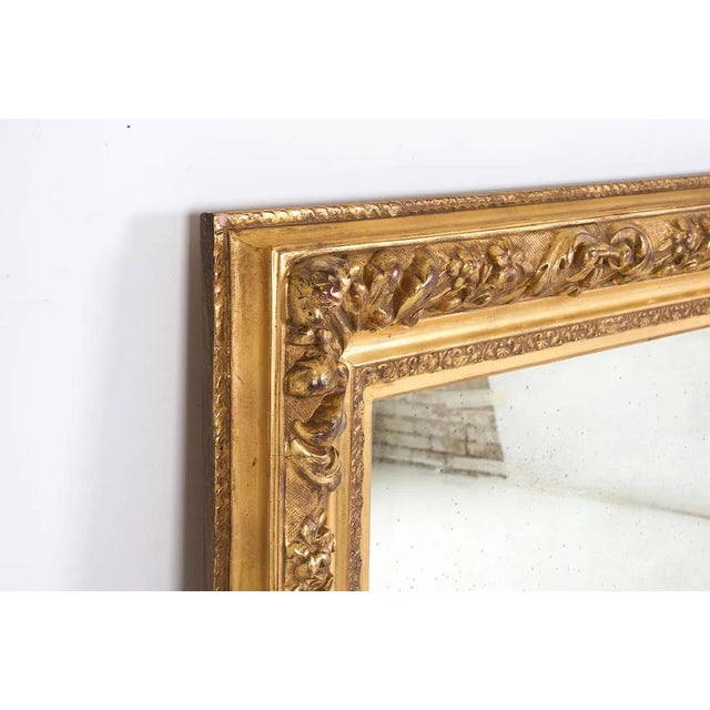 Fine Antique Gilt Barbizon Frame Fitted as a Mirror For Sale - Image 4 of 10