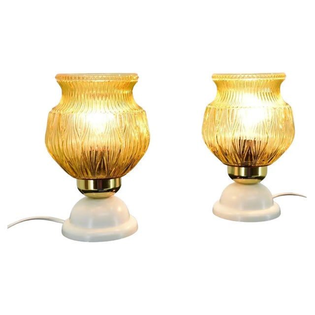 Mid-Century Table Lamps, Czechoslovakia, 1970s, Set of 2 For Sale - Image 11 of 12