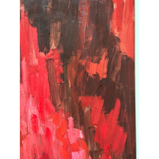 Rune Pettersson, Abstract Composition in Red, 1950s, Oil on Panel, Framed For Sale - Image 14 of 18