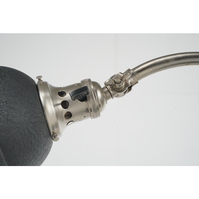 Mid 20th Century Restored Art Deco Industrial Articulating Desk Lamp For Sale - Image 10 of 13