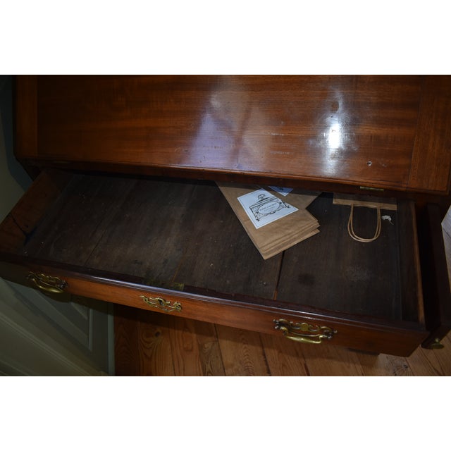 Antique Chippendale Type Mahogany Secretary Desk, 18th Century For Sale - Image 13 of 16