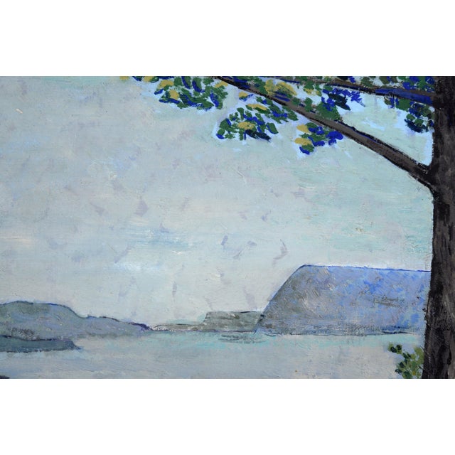 Overlooking the Bay - Coastal Maine Landscape in Oil on Masonite by ...