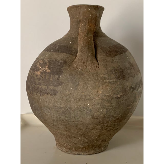 Baroque 18th Bridal Jug Grey Picher "Cantaro" From Calanda, Spain, Terracotta Vase For Sale - Image 3 of 12