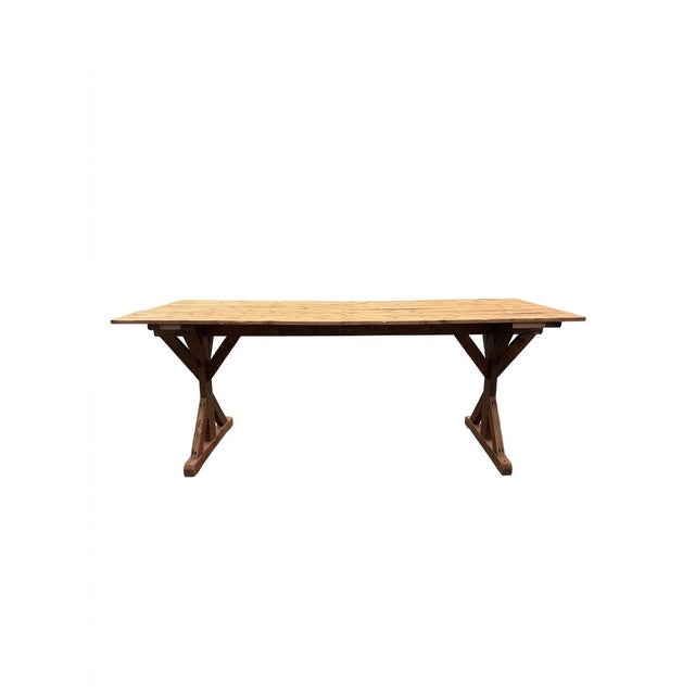 Antique French Pine Refectory Table For Sale