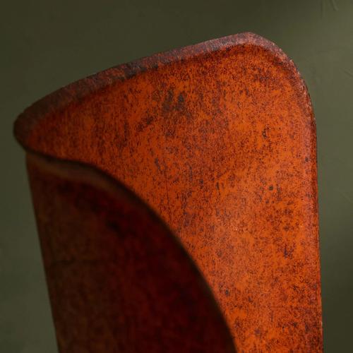 Metal Postmodern Steel Side Chair, Italy For Sale - Image 7 of 10
