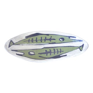 Artist Ceramic Bowl by Livia Gorka, 1960s For Sale