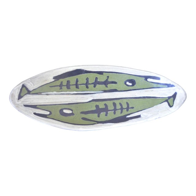 Artist Ceramic Bowl by Livia Gorka, 1960s For Sale