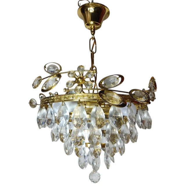 Chandelier by Ernst Palme for Palwa, 1980s For Sale - Image 4 of 6
