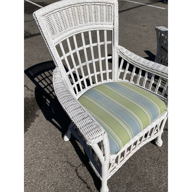 Set of Four Wicker Chairs | Chairish