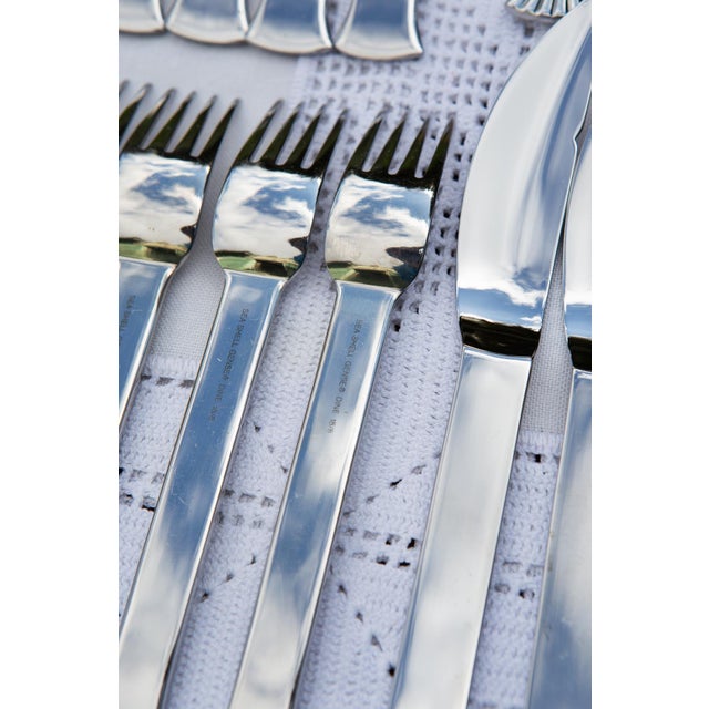 2000 - 2009 Swedish Sea Shell and Fish Cutlery Service for 12 from Gense, 1990s, Set of 24 For Sale - Image 5 of 9