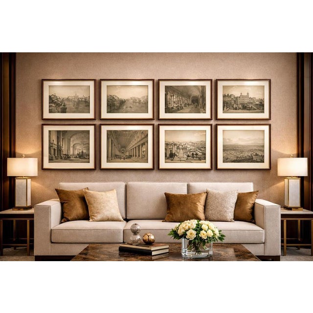 Cloister of San Paolo Fuori Le Mura, 1869, Paper For Sale - Image 3 of 10