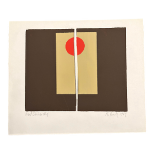 Barbara Beck 1969 Mid Century Modern Screen Print on Paper - Unframed