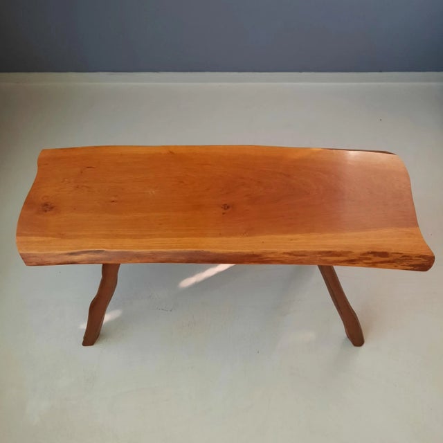 Tree Slab Coffee Table in Wood, 1960s For Sale - Image 4 of 7