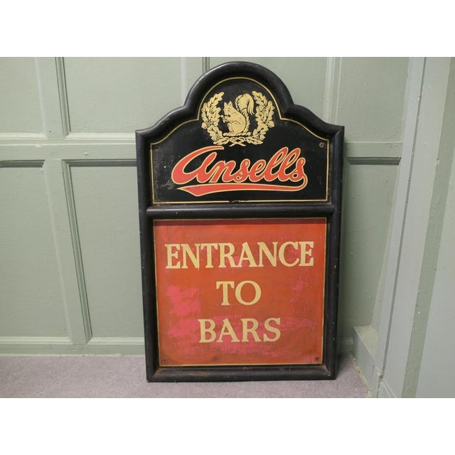 Ansells Advertising Pub Entrance Sign, 1960 For Sale - Image 6 of 8