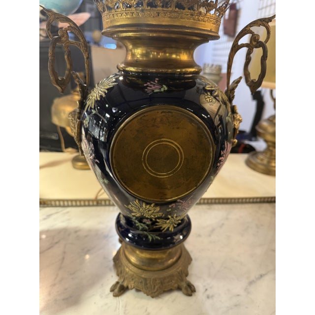 Blue Clock from Sèvres For Sale - Image 6 of 10