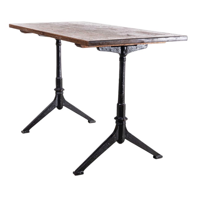 Dining Table with Cast Metal Base from Baumann, 1930s For Sale