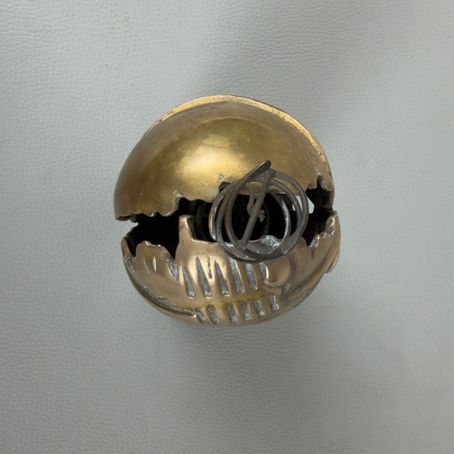 Black After Guido Armeni, Abstract Sphere, 20th Century, Bronze on Marble Base For Sale - Image 8 of 13