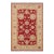 Bohemien Ziegler Red Ivory Hand-Knotted Wool Rug - 3'0'' X 4'8'' For Sale