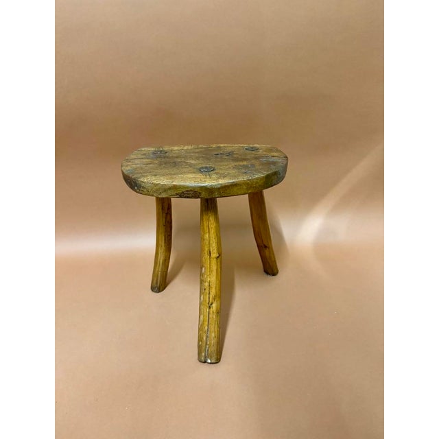 French Savoyard Stool, in Good conditions. Designed 1920 to 1949