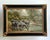 Vintage Zebra Landscape Oil Painting For Sale - Image 17 of 18