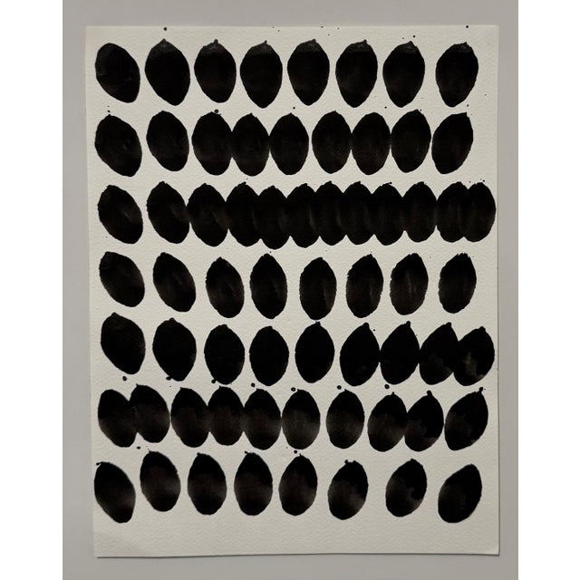 2010s Francisca Sutil, Francisca Sutil Mute Series Black Ink Painting Abstract Composition Chilean 2010 For Sale - Image 5 of 9