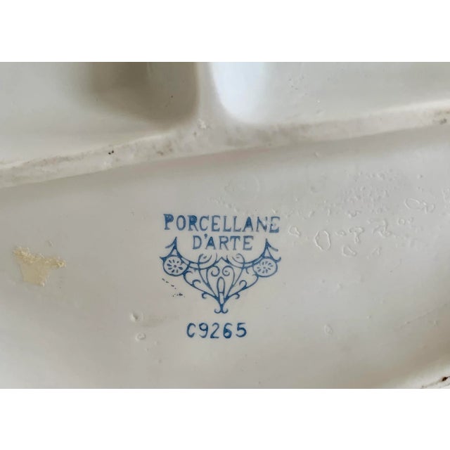 1960s Large Italian Porcelain Figurine For Sale - Image 9 of 10