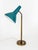 Sculptural Brass and Petrol Desk Lamp by Harald Notini for Böhlmarks, 1950s For Sale - Image 10 of 10