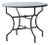 Matthew Izzo Home Moroccan Zellige Tamegroute Green Tile and Iron X Base 40" Round Bistro Table For Sale