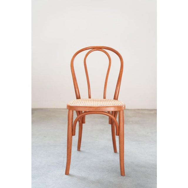 Chair in Curved Beech Wood and Straw Seat, 1990s For Sale - Image 14 of 17