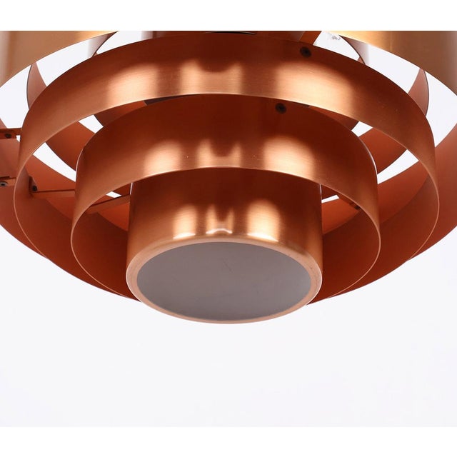 Ultra Pendant Lamp in Copper by Jo Hammerborg for Fog & Mørup, 1960s For Sale - Image 10 of 11