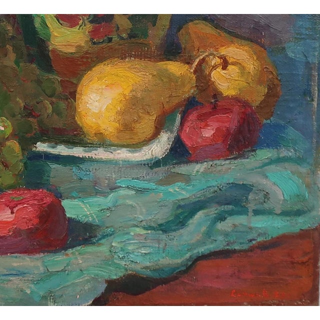 Vintage Still Life Oil Painting, Ukrainian Soviet Art, 1978 46-50 For Sale - Image 6 of 6