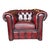 Leather Chesterfield Sofa and Club Chairs, Set of 3 For Sale - Image 6 of 8