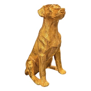 Gilt Bronze Labrador Retriever For Sale